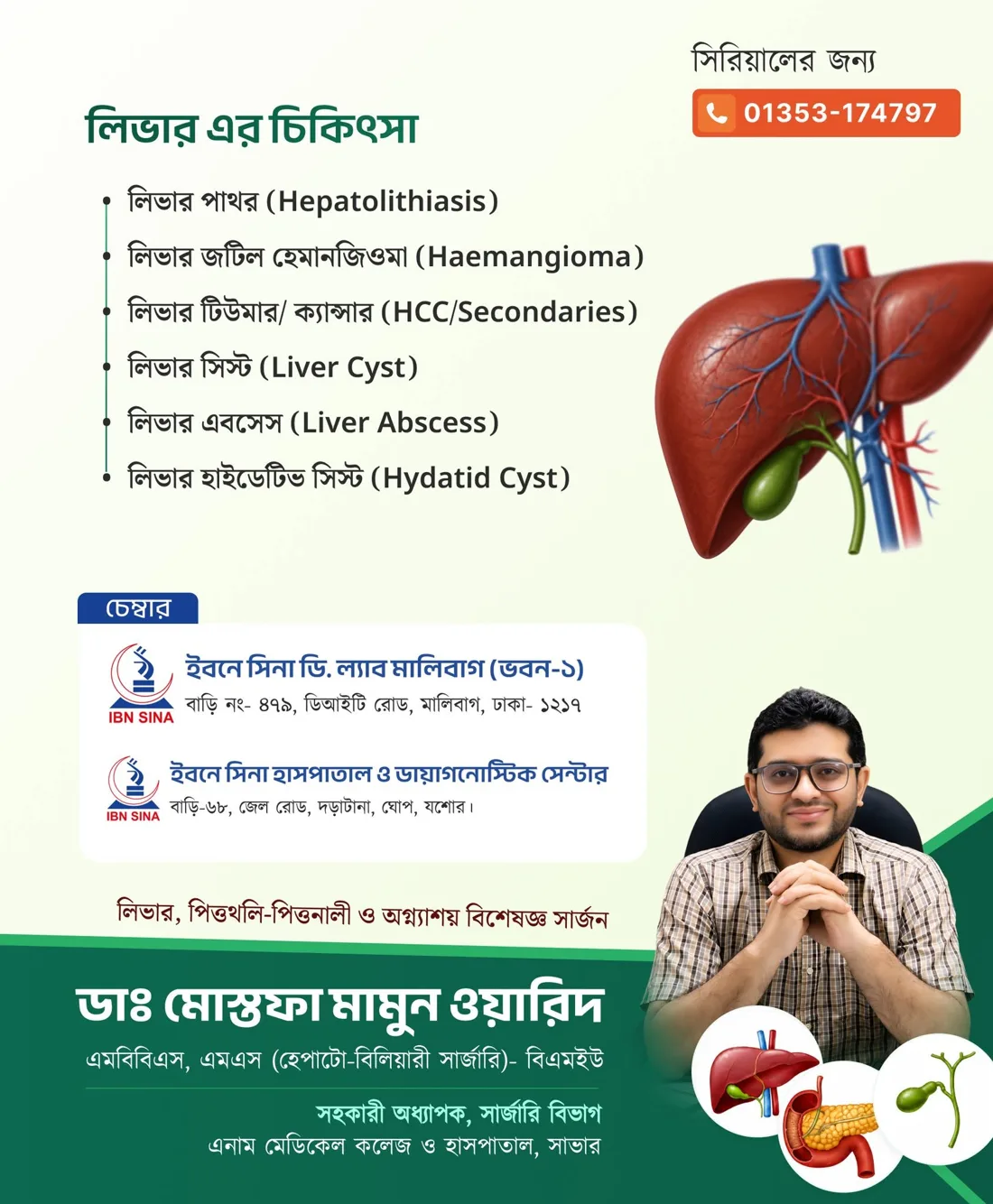Liver Surgery & Resection (Cirrhosis, Tumor & Cysts) — Dr. Mostafa Mamoon Warid